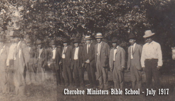 Cherokee Ministers Bible School July 1917